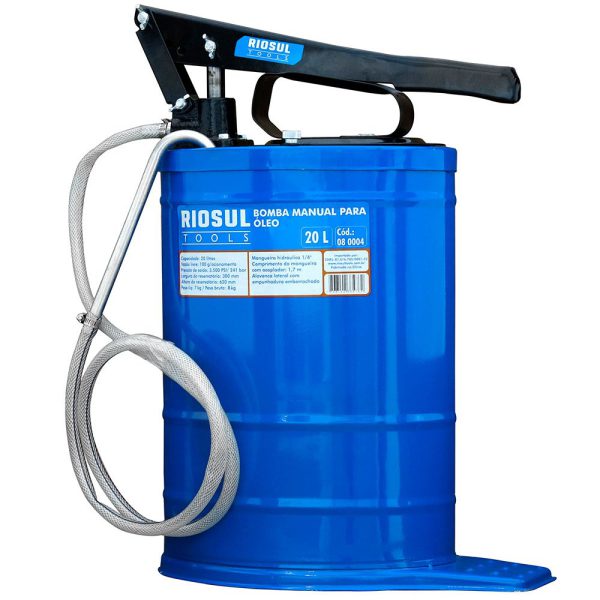 Bomba Manual para Óleo com Reservatório 20 Litros RIOSUL TOOLS-R080007