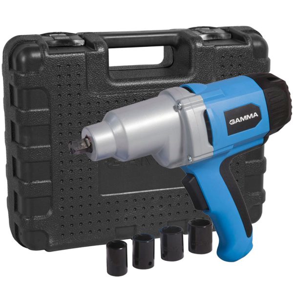 Chave de Impacto Elétrica 1/2 Pol. 900W 220V com Maleta e 4 Soquetes GAMMA-G1961