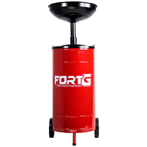 Coletor de Óleo com Carrinho Vermelho 50 Litros FORTG-854728