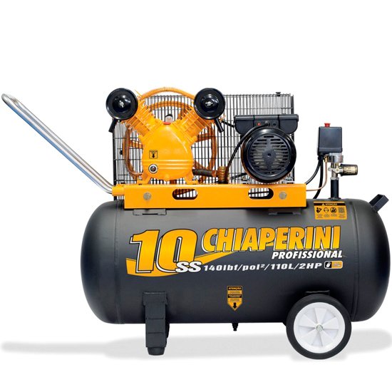 Compressor de Ar 10 Pés 110L 140 PSI Bivolt CHIAPERINI-10SS-110L
