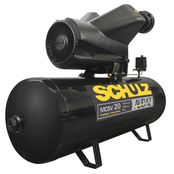 Compressor de Ar Audaz 5HP 20 Pés 150L 175 PSI 220/380V Trifásico SCHULZ-MCSV20/150