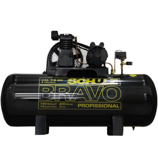Compressor de Ar 15 Pés 200L 3HP 110/220V SCHULZ-CSL-15BR/200