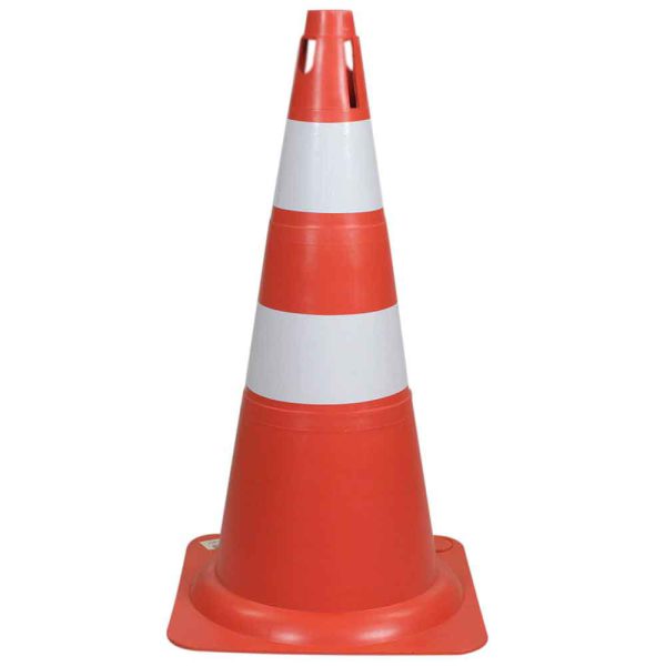 Cone Sinalizador 70cm Laranja e Branco PROSAFETY-WPS1916
