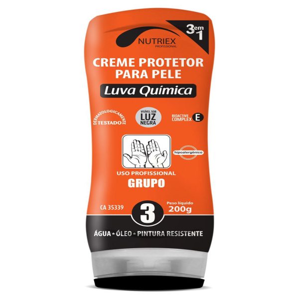 Creme Protetor de Pele Luva Química Grupo 3 em Bisnaga 200g NUTRIEX-60863