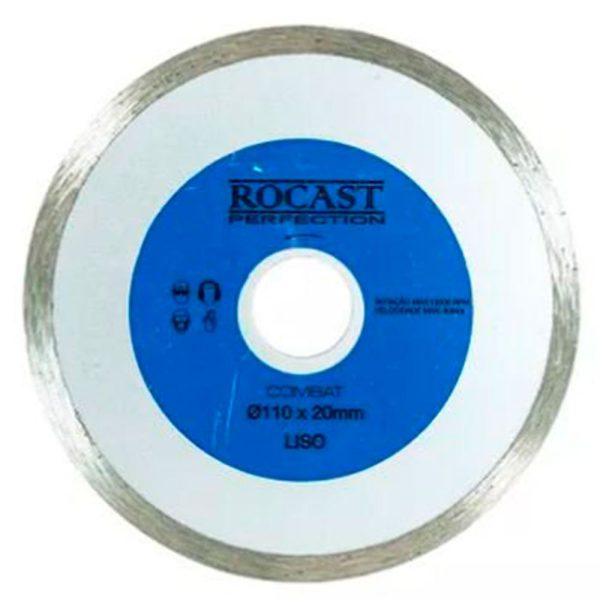 Disco Diamantado Combat 110 x 20mm Liso ROCAST-34,0014