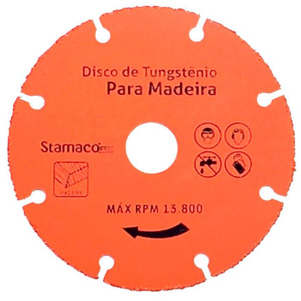 Disco de Tungstênio para Madeira 4 3/8 Pol. STAMACO-2697