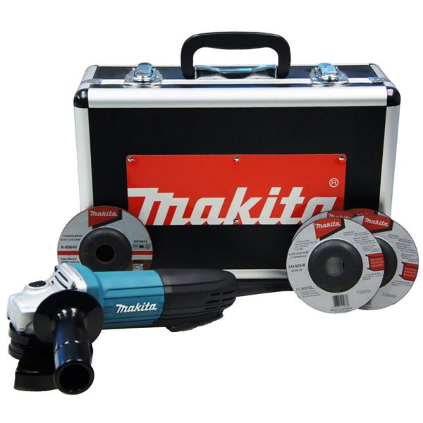 Esmerilhadeira Angular de 4-1/2 Pol. 720W 220V com 5 Discos e Maleta MAKITA-GA4534KX