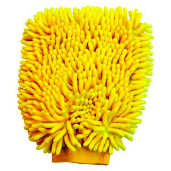 Esponja tipo Luva em Microfibra Amarela 250 x 180mm LUPUS-0365