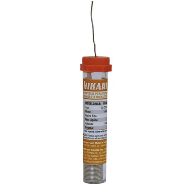 Estanho em Fio HS-30 para Solda Tubo 1mm 25 gramas HIKARI-21S002