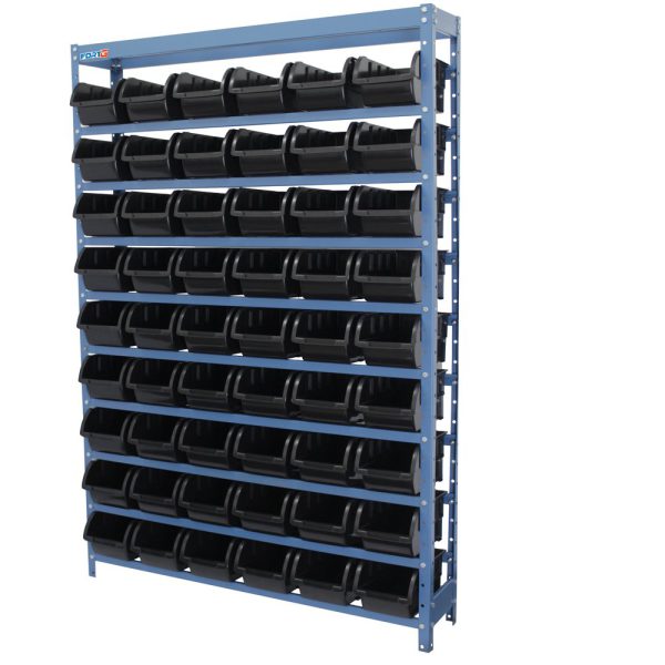 Estante Compacta com 54 Caixas Nr. 5 Preta FORTG-FGE54/5P
