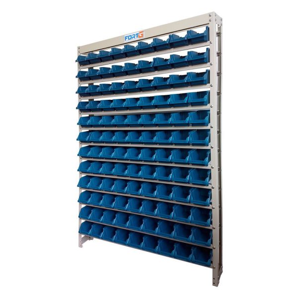 Estante Gaveteiro Organizador com 108 Gavetas Nr. 3 Azul FORTG-75004