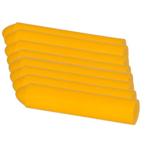 Giz de Cera Amarelo 110 x 12mm com 8 Unidades Uso Profissional SCHEBOR-R7709001