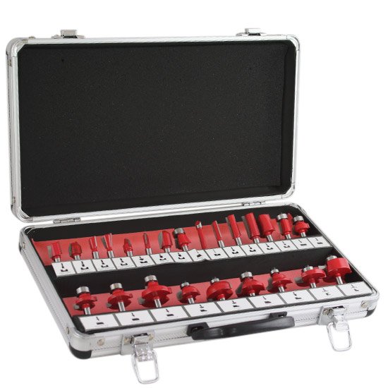 Jogo de Pontas para Tupia com 24 Peças LEE TOOLS-680400