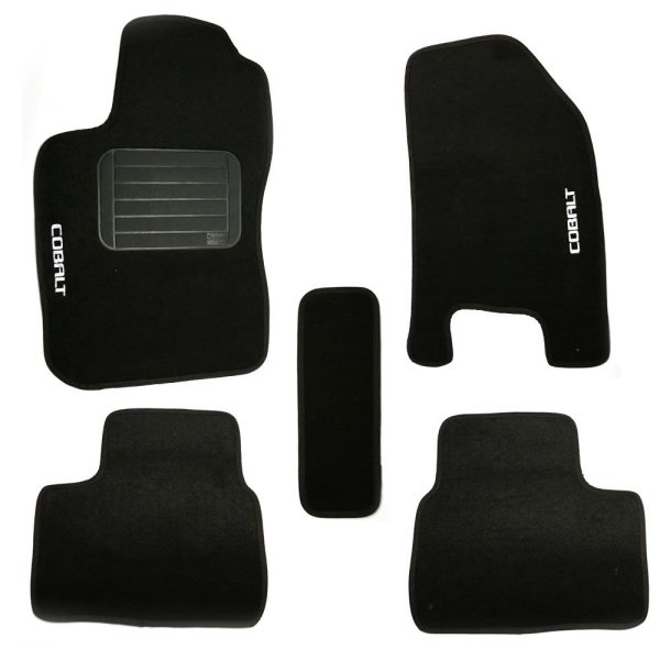Jogo de Tapetes Cobalt 12/14 Preto com 5 Peças SAMARA CAR-1312