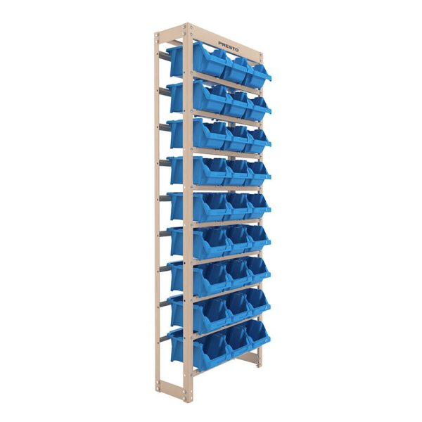 Kit Estante Gaveteiro com 27 Gavetas Nr. 5 Azul PRESTO-43008