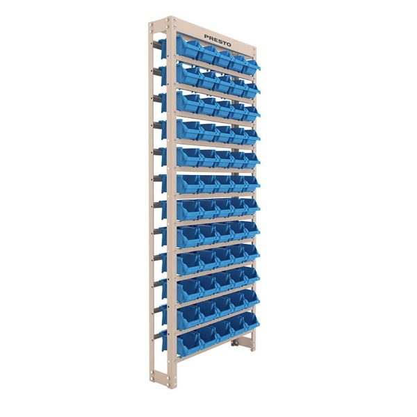 Kit Estante Gaveteiro com 60 Gavetas Empilháveis Nr. 3 Azul PRESTO-43004