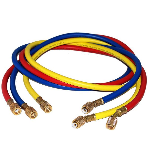 Kit com Mangueiras para Manifold de Gás para Ar Condicionado com 03 Peças DM FERRAMENTAS-DM-030M