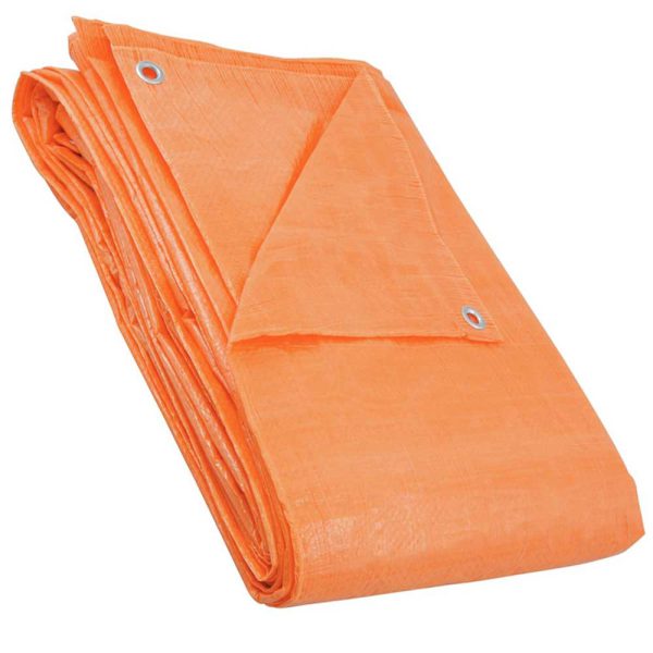 Lona de Polietileno 100 Micra Laranja 5 x 5 Metros NOVE 54-6168055000