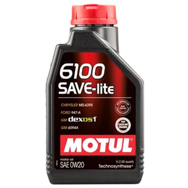 Lubrificante 6100 1L Save Lite SAE 0W20 para Motores MOTUL-MT626