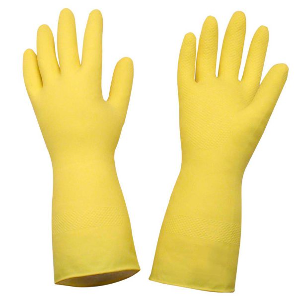 Luva Latéx Tamanho GG Amarela CARBOGRAFITE-012173412