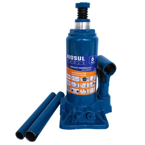 Macaco Garrafa Hidráulico 6 Toneladas RIOSUL TOOLS-R07-0003