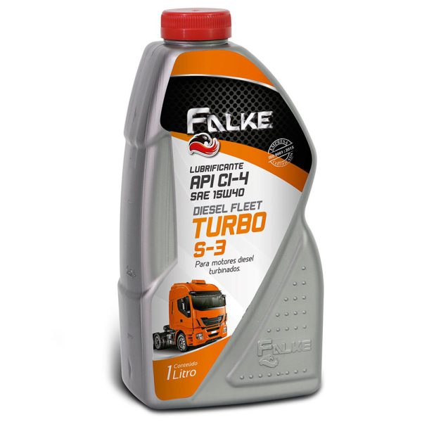 Óleo Lubrificante Diesel Fleet Turbo S-3 API CI-4 SAE 15W40 1 Litro FALKE-T3FA0043