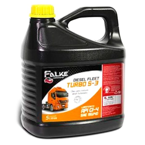 Óleo Lubrificante Diesel Fleet Turbo S-3 API CI-4 SAE 15W40 5 Litros FALKE-T3FA0044