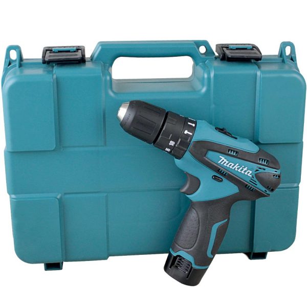 Parafusadeira/Furadeira de Impacto a Bateria 12V Li-Ion com Carregador 2 Baterias e Maleta MAKITA-HP330DWE