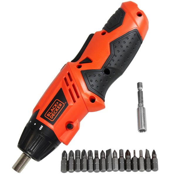 Parafusadeira Angular 1/4 Pol. 4,8V com Carregador Bivolt a Acessórios BLACKDECKER-KC4815B