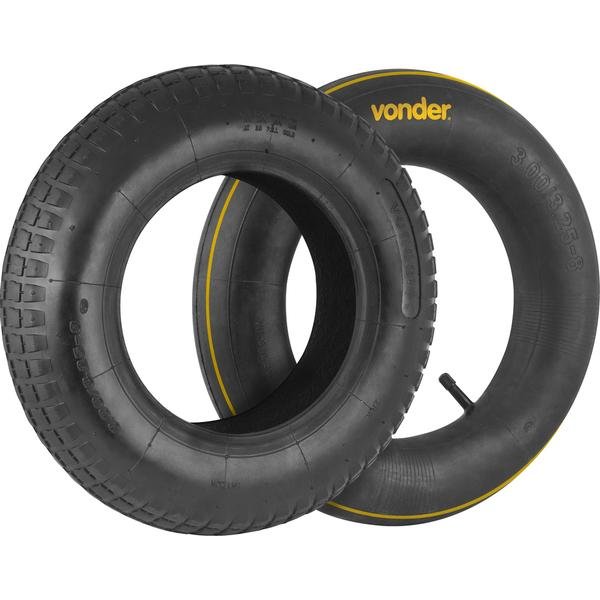 Pneu 2 Lonas Com Câmara De Ar 3,25 Polegadas X 8 Polegadas VONDER-6111032582