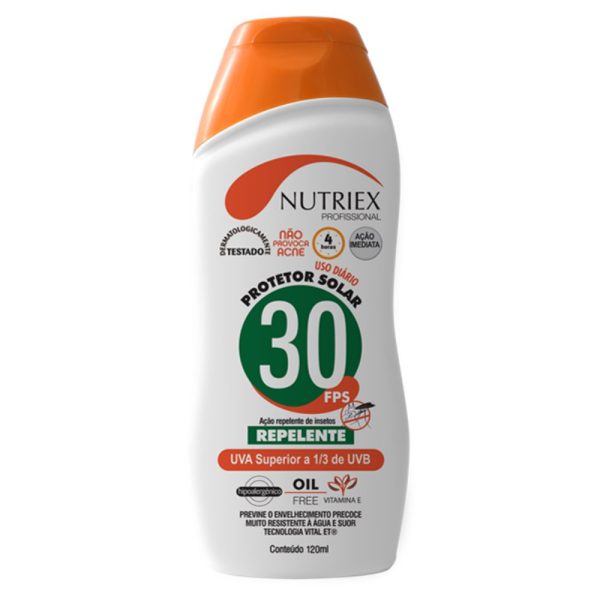 Protetor Solar Profissional com Repelente FPS 30 1/3 UVA 120 ml NUTRIEX-60988