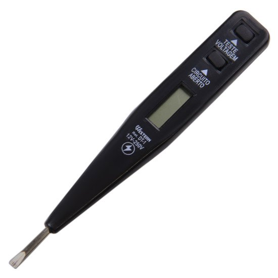 Teste de Voltagem e Corrente Elétrica Digital 12 V a 250 V WESTERN-DT-1