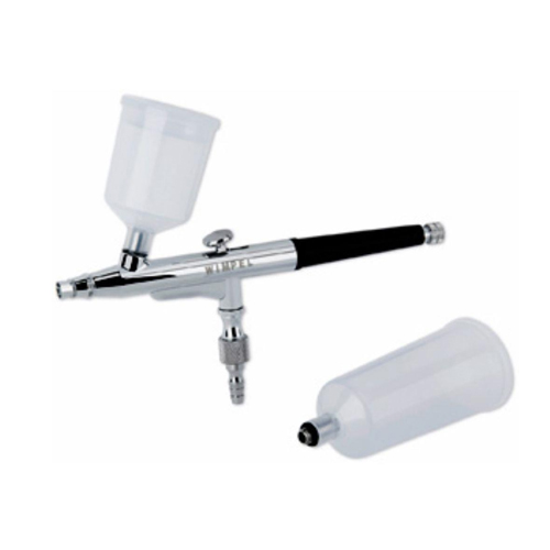 Aerógrafo Dupla Ação Bico 0,35mm Duas Canecas Reservatório 20 e 30ml - MP1004