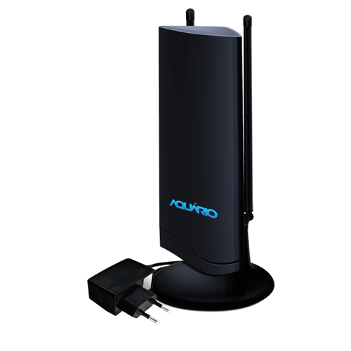 Antena Interna Digital Amplificada para TV 4 em 1