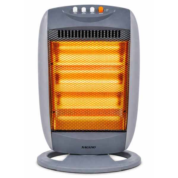 Aquecedor Doméstico Halógeno 1200w com Proteção Superaquecimento