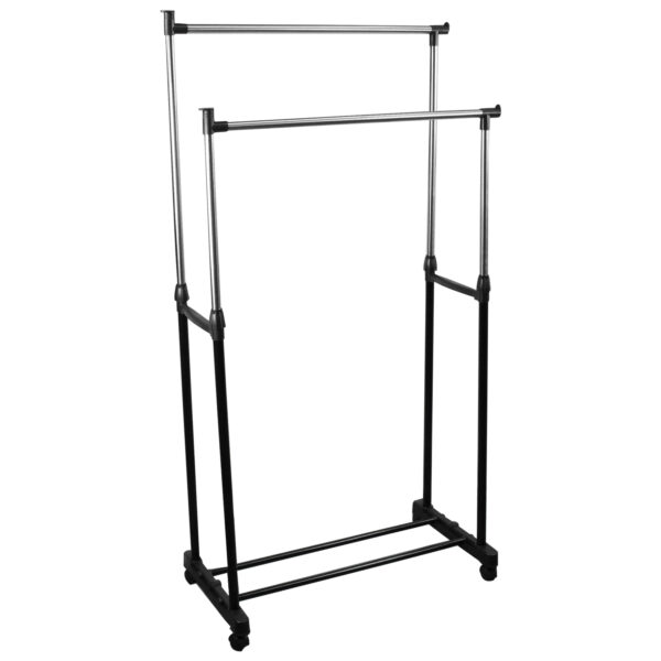 Arara Dupla Regulável Cabideiro Sapateira Aço inox até 25kg - TAR25R