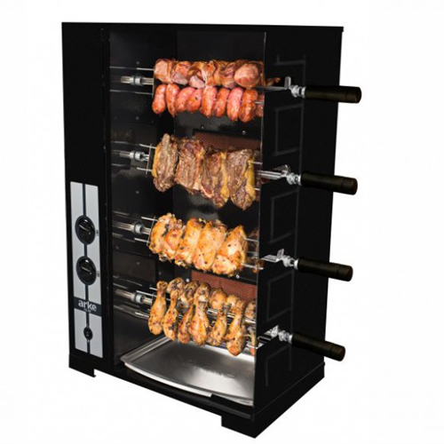 Assador de Frango a Gás FG-08 2 Queimadores Bivolt 4 Espetos