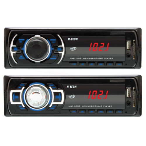 Auto Radio FM com Usb/SD/AUX 4x25w 1 Par de Saída RCA - H-Tech
