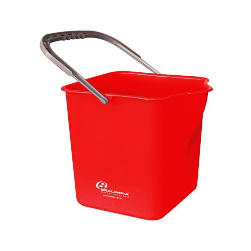 Balde 25L c alça sem espremedor vermelho - BA25VM