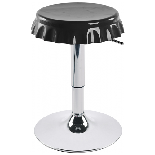 Banqueta Botcap Designer Tampa de Garrafa - Preta