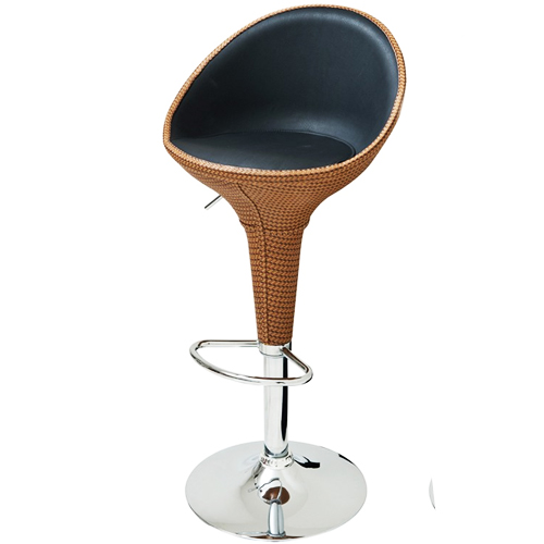Banqueta com Encosto em ABS, Tulipa - Rattan 2446