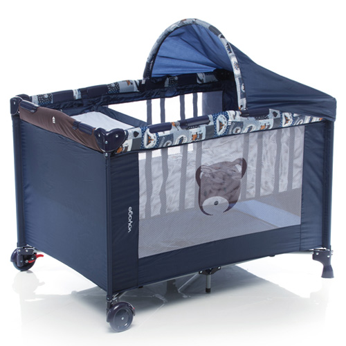 Berço Portátil Funny, para bebês - NBR Azul C68
