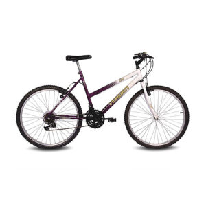 Bicicleta Aro 26 Live Branco e Violeta