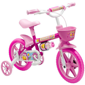 Bicicleta Infantil Nathor Aro 12 Feminina Flower