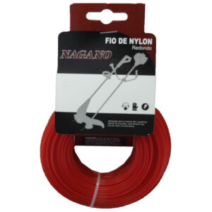 Bobina de fio de nylon redondo 2,0 mm 100 gramas - para roçadeira