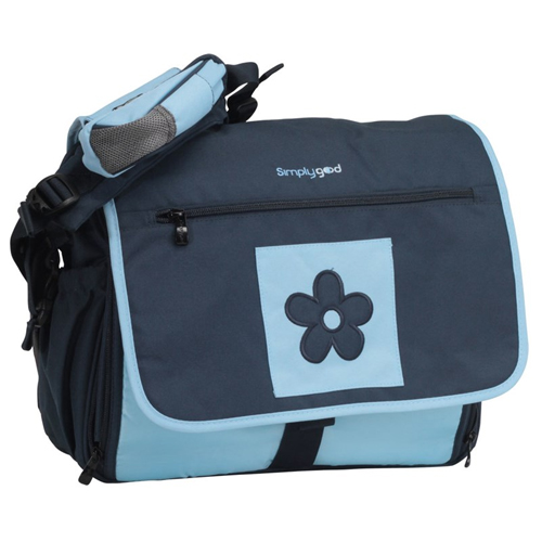 Bolsa para Bebê, Mãe, Maternidade, Daisy Diaper Navy Light - 3 em 1 - Azul