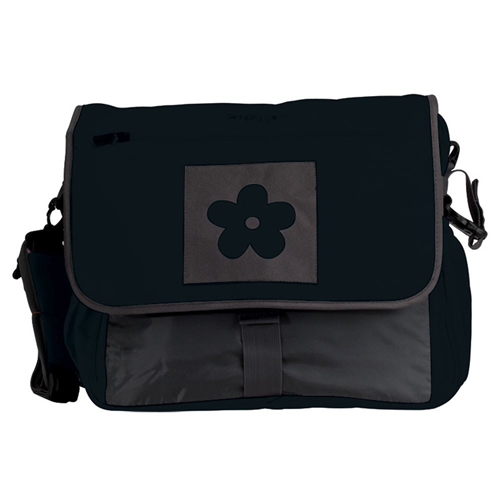 Bolsa para Bebê, Mãe, Maternidade, Daisy Diaper Navy Light - 3 em 1 - Cinza