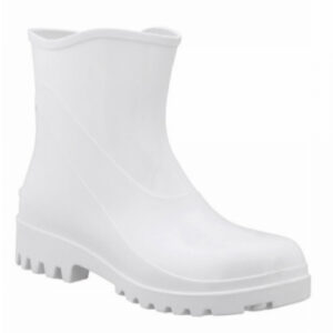 Bota de PVC cano curto branca