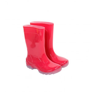 Bota PVC Infantil Forrada Rosa