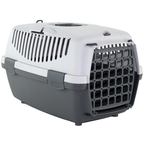 Caixa de Transporte para cães e gatos - Italiana - Tam 1 - Cinza